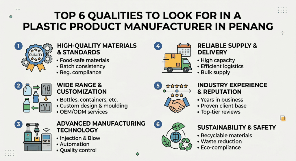 Top 6 Qualities to Look for in a Plastic Product Manufacturer in Penang